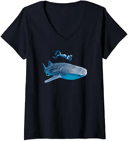 Whale Shark V-Neck T-Shirt